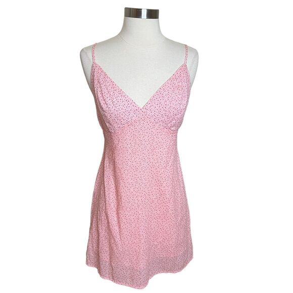 Princess Polly Mini Dress Womens US 4 Pink Dainty Floral Print A Line - Picture 1 of 9